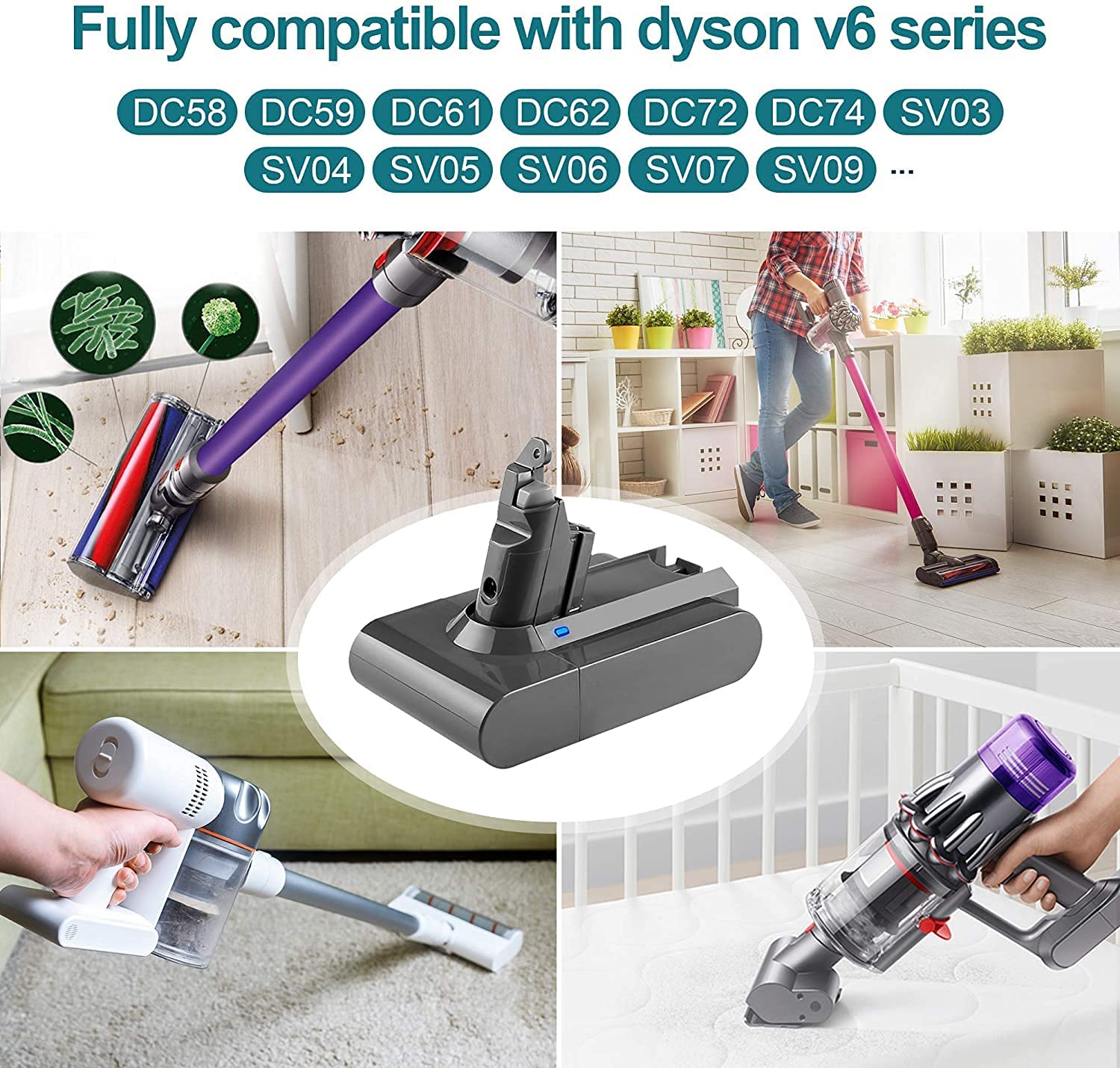 FAQs about Batteryfast V6 Battery Compatible With Dyson DC59