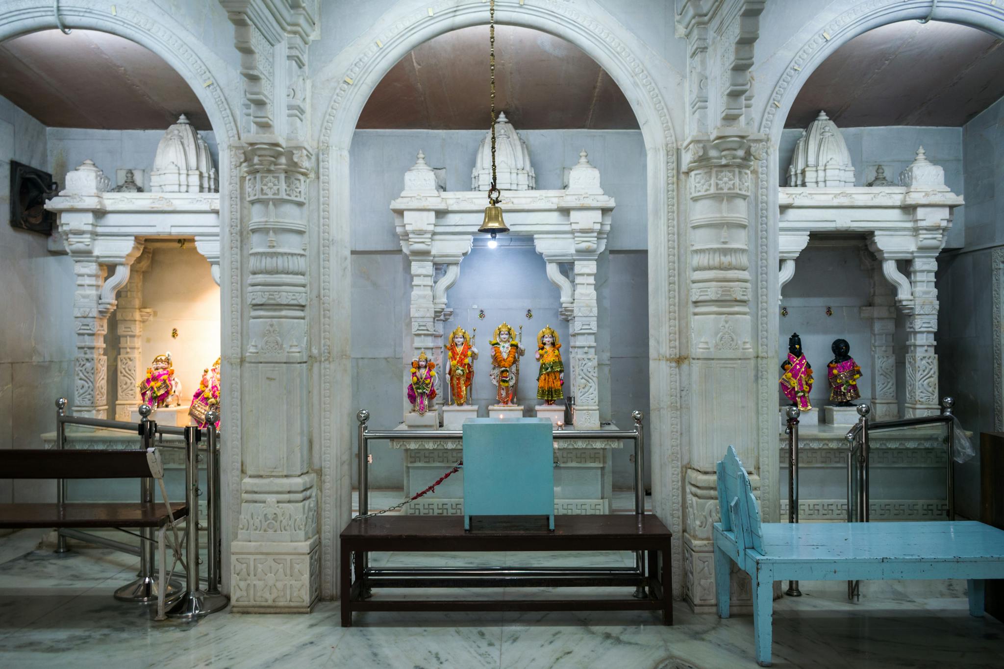 Beautiful deities being worshipped at a temple dedicated to Lord Hanuman in Mumbai, India